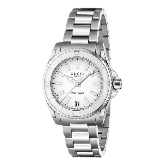 Gucci dive watch store white face